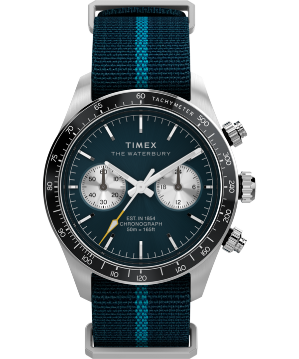Waterbury Heritage Chronograph 39mm Fabric Strap Watch