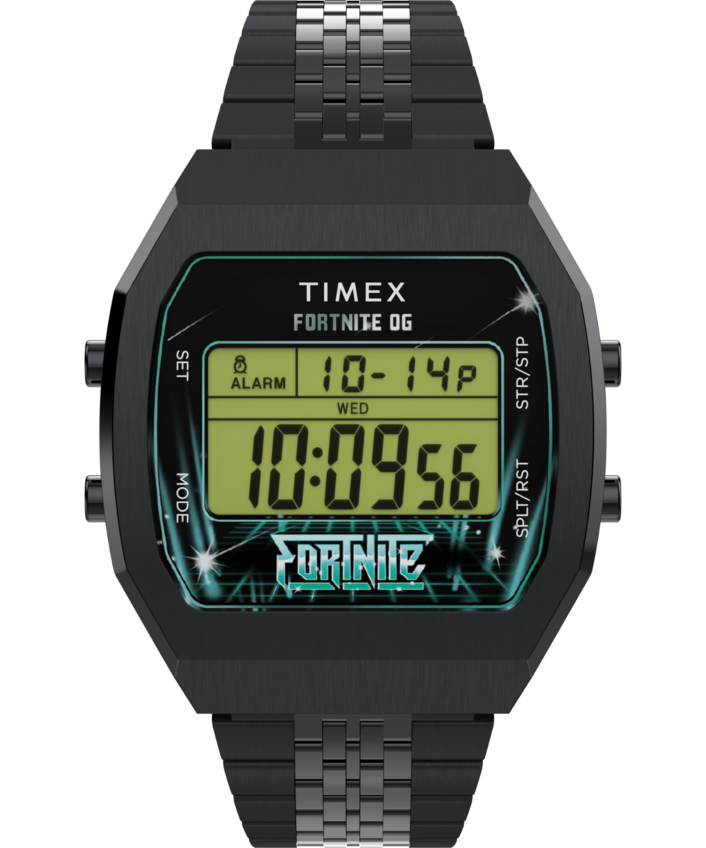 Timex x Fortnite T80 36mm Stainless Steel Bracelet Watch