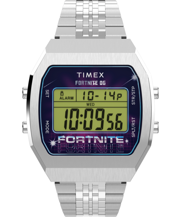 Timex x Fortnite T80 36mm Stainless Steel Bracelet Watch