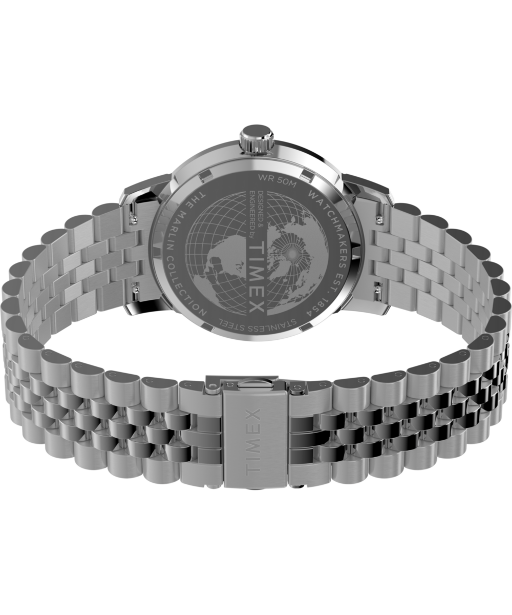 Marlin® Quartz GMT 40mm Stainless Steel Bracelet Watch, photo 5