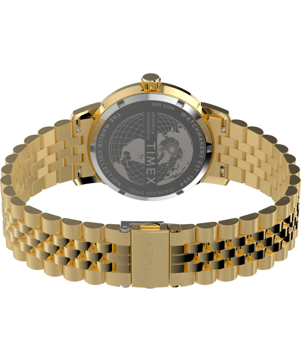 Marlin® Quartz GMT 40mm Stainless Steel Bracelet Watch, photo 5