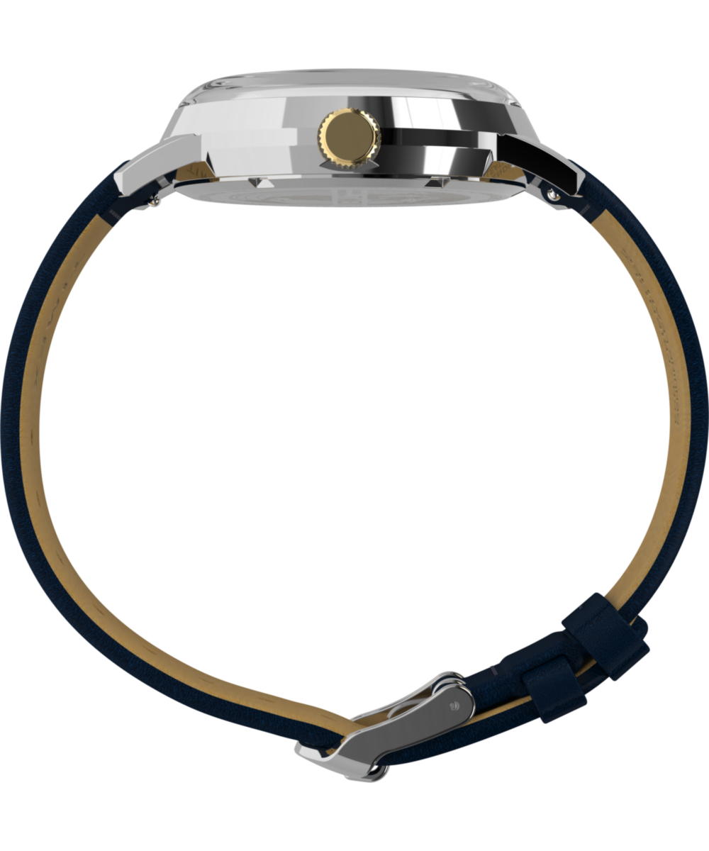Marlin® Quartz GMT 40mm Leather Strap Watch, photo 2