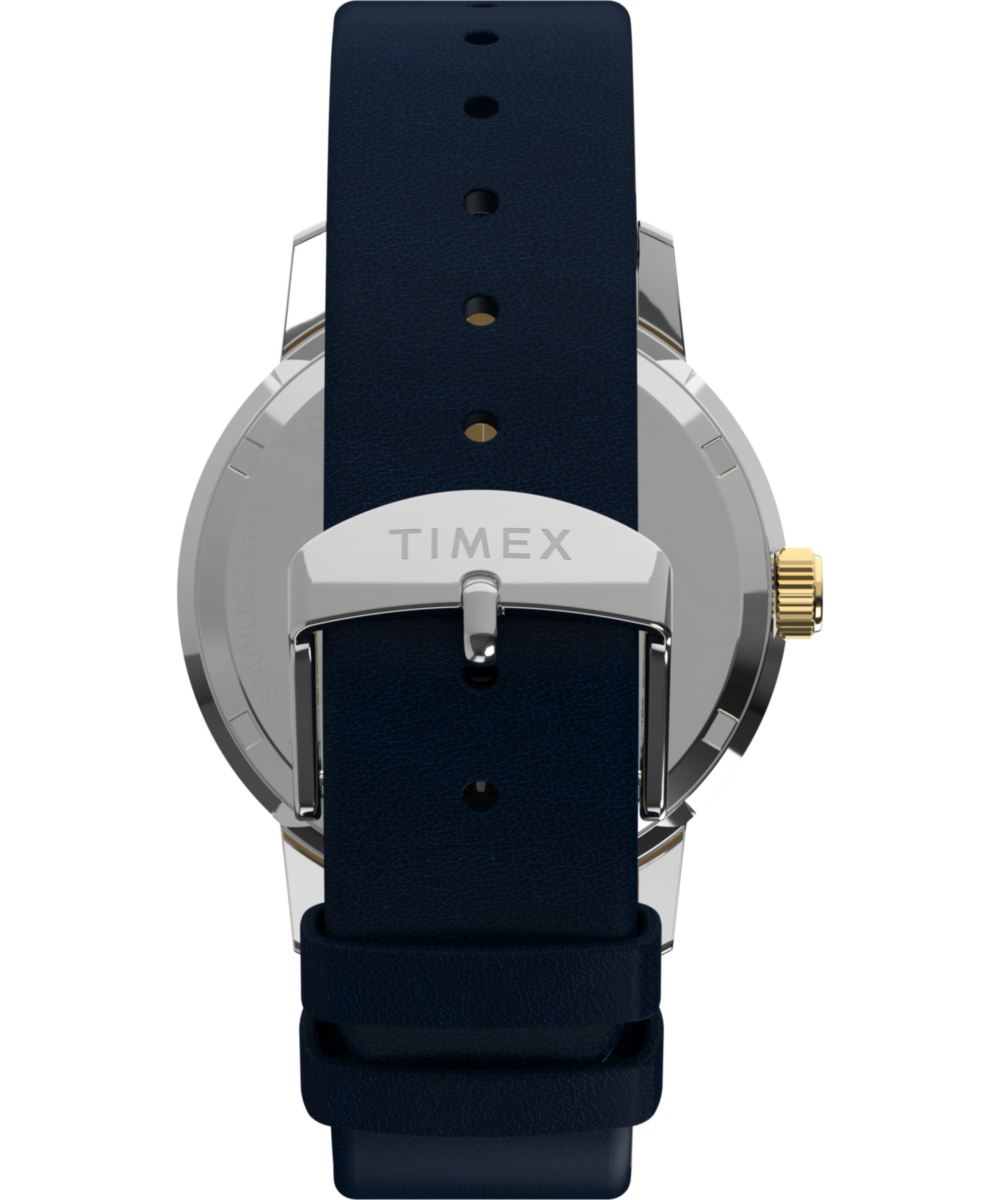 Marlin® Quartz GMT 40mm Leather Strap Watch, photo 3