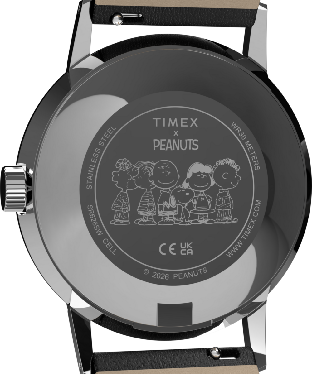Peanuts® x Timex Marlin® Pickleball 38mm Leather Strap Watch, photo 5