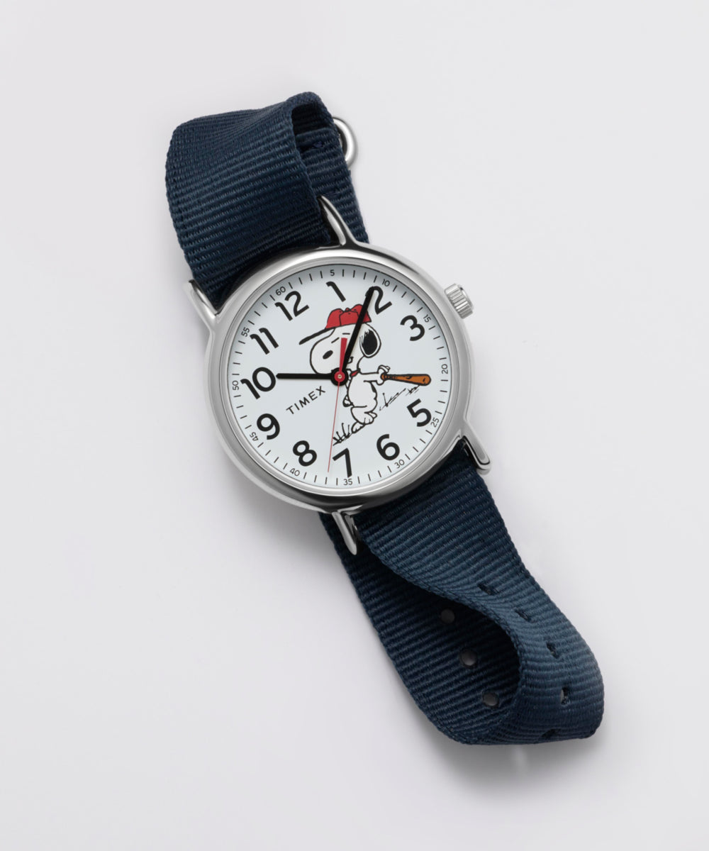 Peanuts® x Timex Weekender Baseball 38mm Fabric Strap Watch, photo 6