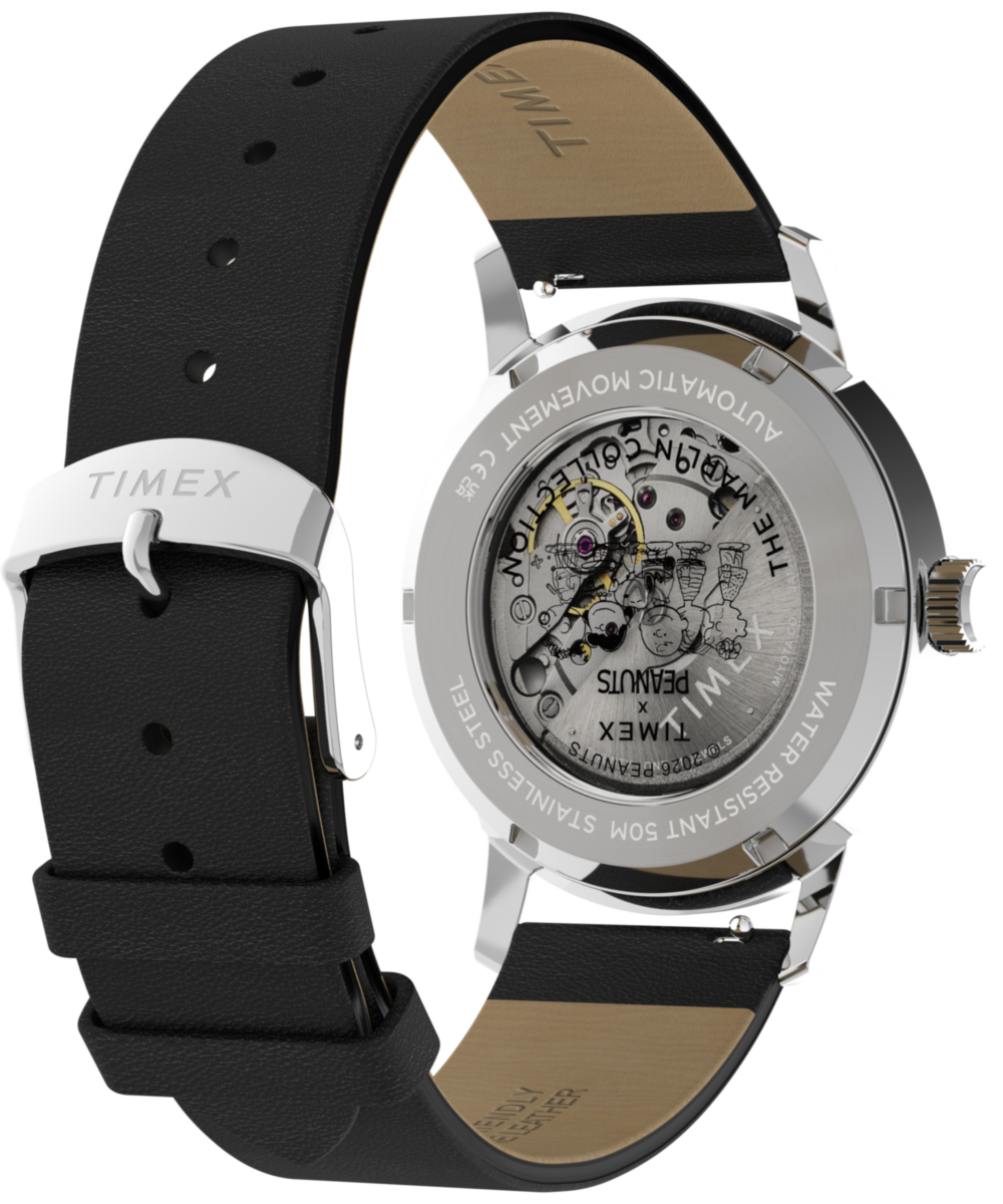 Peanuts® x Timex Marlin® Automatic Soccer 40mm Leather Strap Watch, photo 6