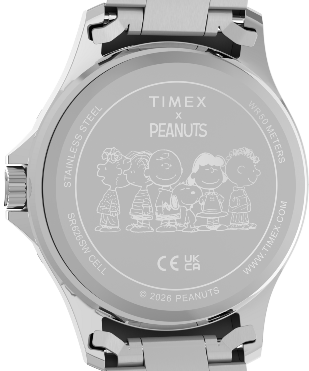 Peanuts® x Timex Navi Snoopy Soccer 41mm Stainless Steel Bracelet Watch, photo 5