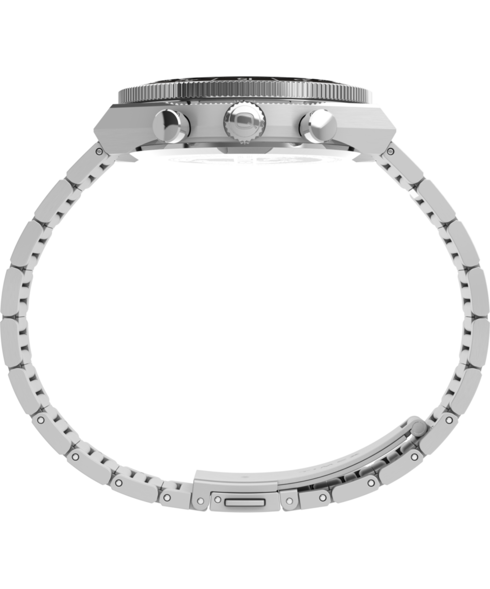 Q Timex Continental Chronograph 40mm Stainless Steel Bracelet Watch, photo 2