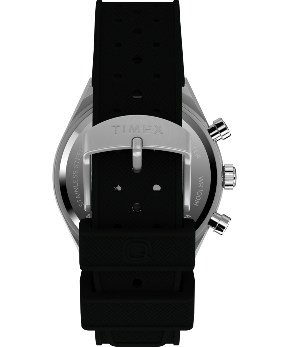 Q Timex Continental Chronograph 40mm Synthetic Rubber Strap Watch, photo 4