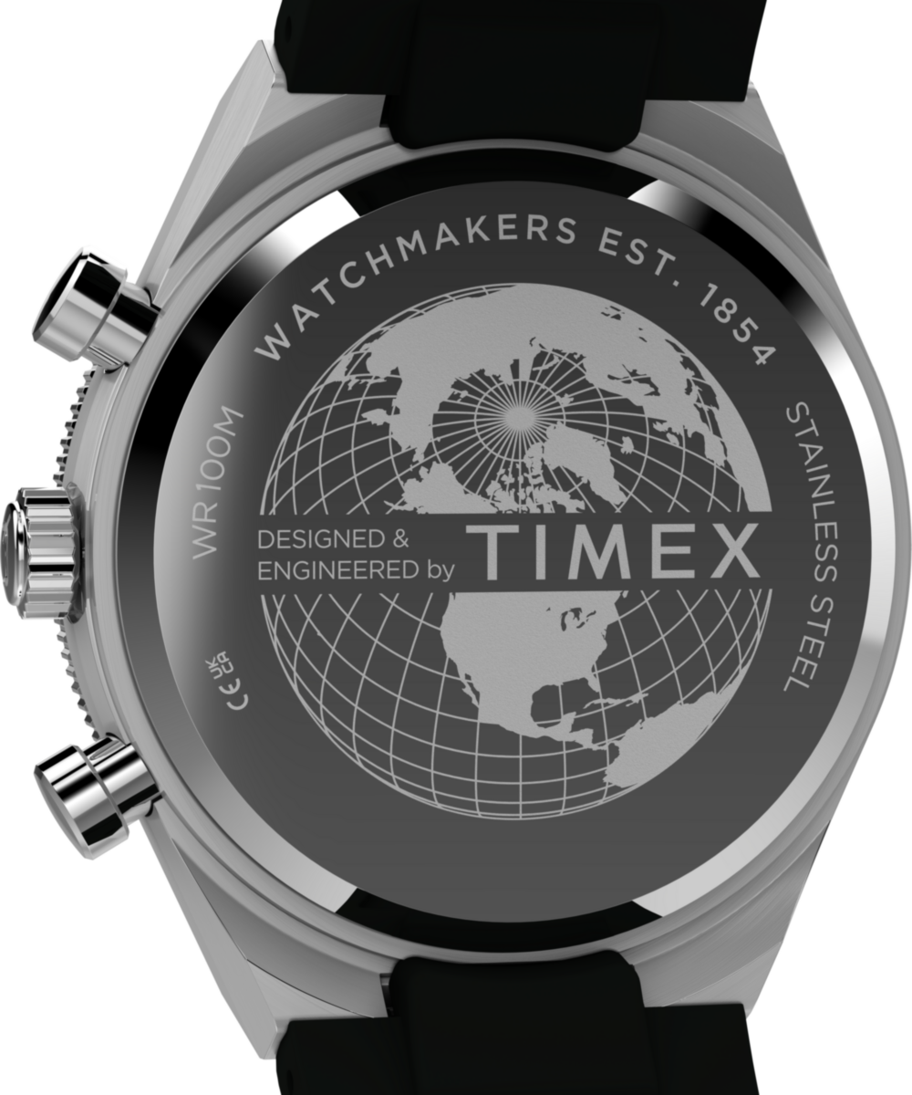 Q Timex Continental Chronograph 40mm Synthetic Rubber Strap Watch, photo 5