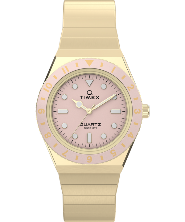 Q Timex® Mini 30mm Stainless Steel Expansion Band Watch