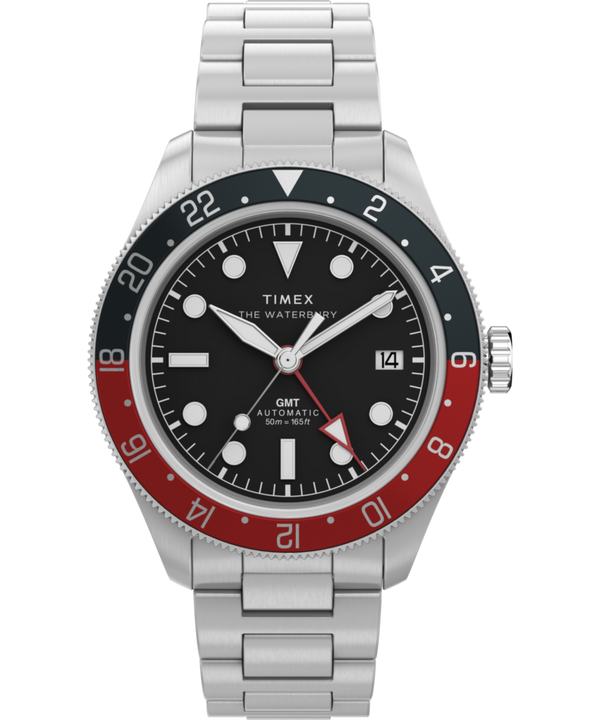 Waterbury Heritage Automatic GMT 41.5mm Stainless Steel Bracelet Watch
