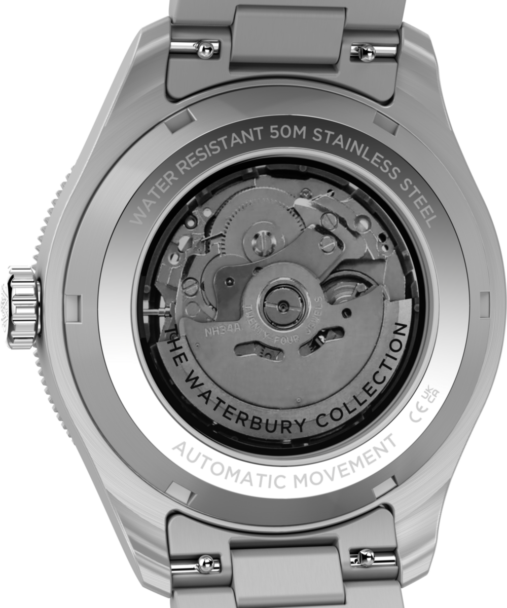 Waterbury Heritage Automatic GMT 41.5mm Stainless Steel Bracelet Watch, photo 4