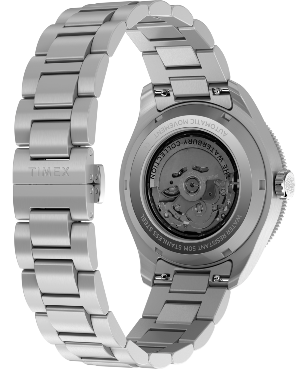 Waterbury Heritage Automatic GMT 41.5mm Stainless Steel Bracelet Watch, photo 5
