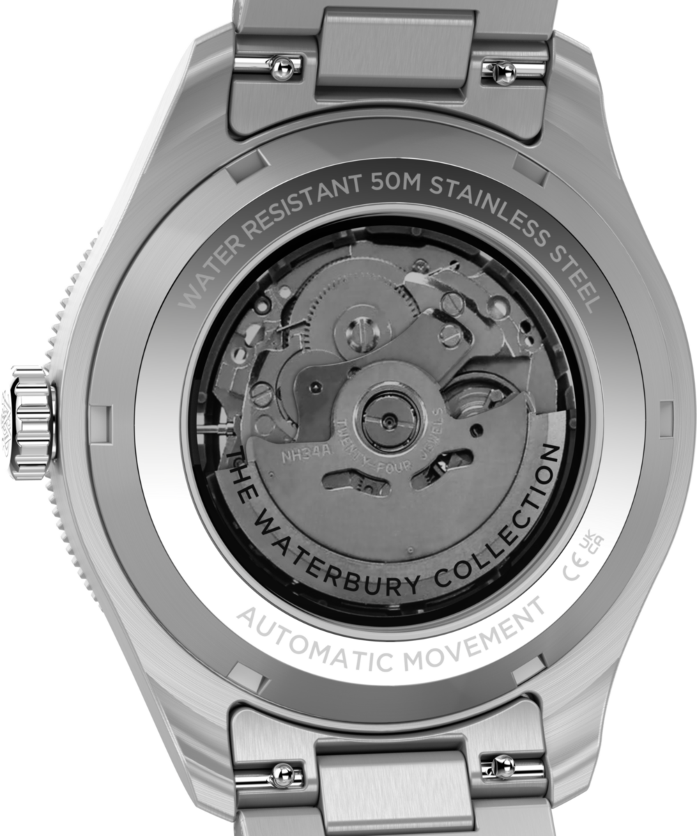 Waterbury Heritage Automatic GMT 41.5mm Stainless Steel Bracelet Watch, photo 4