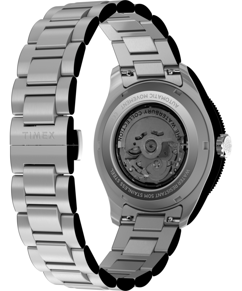 Waterbury Heritage Automatic GMT 41.5mm Stainless Steel Bracelet Watch, photo 5