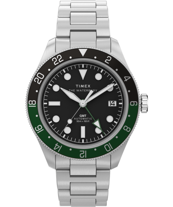 Waterbury Heritage Automatic GMT 41.5mm Stainless Steel Bracelet Watch