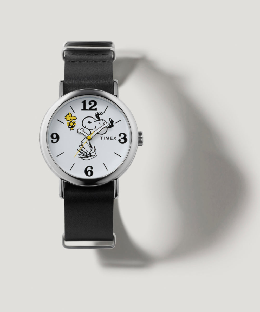 Peanuts® x Timex Weekender Snoopy 40mm Leather Strap Watch, photo 6