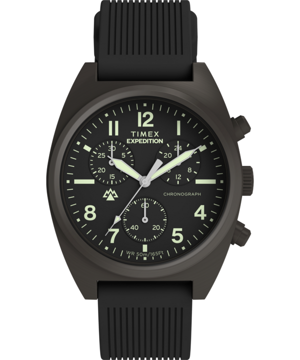 Expedition® Capstone Chronograph 41mm Silicone Strap Watch