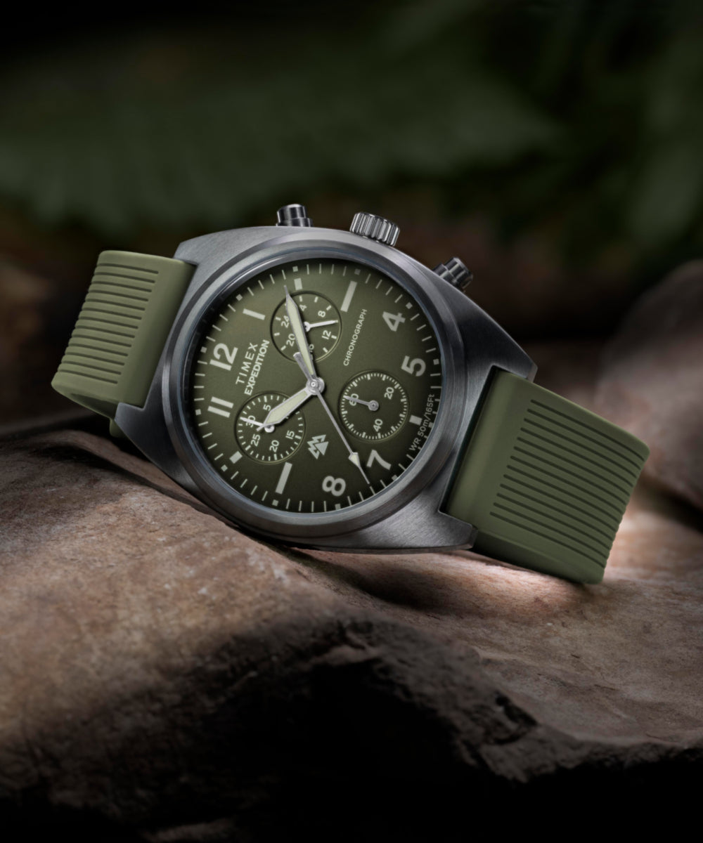 Expedition® Capstone Chronograph 41mm Silicone Strap Watch, photo 7