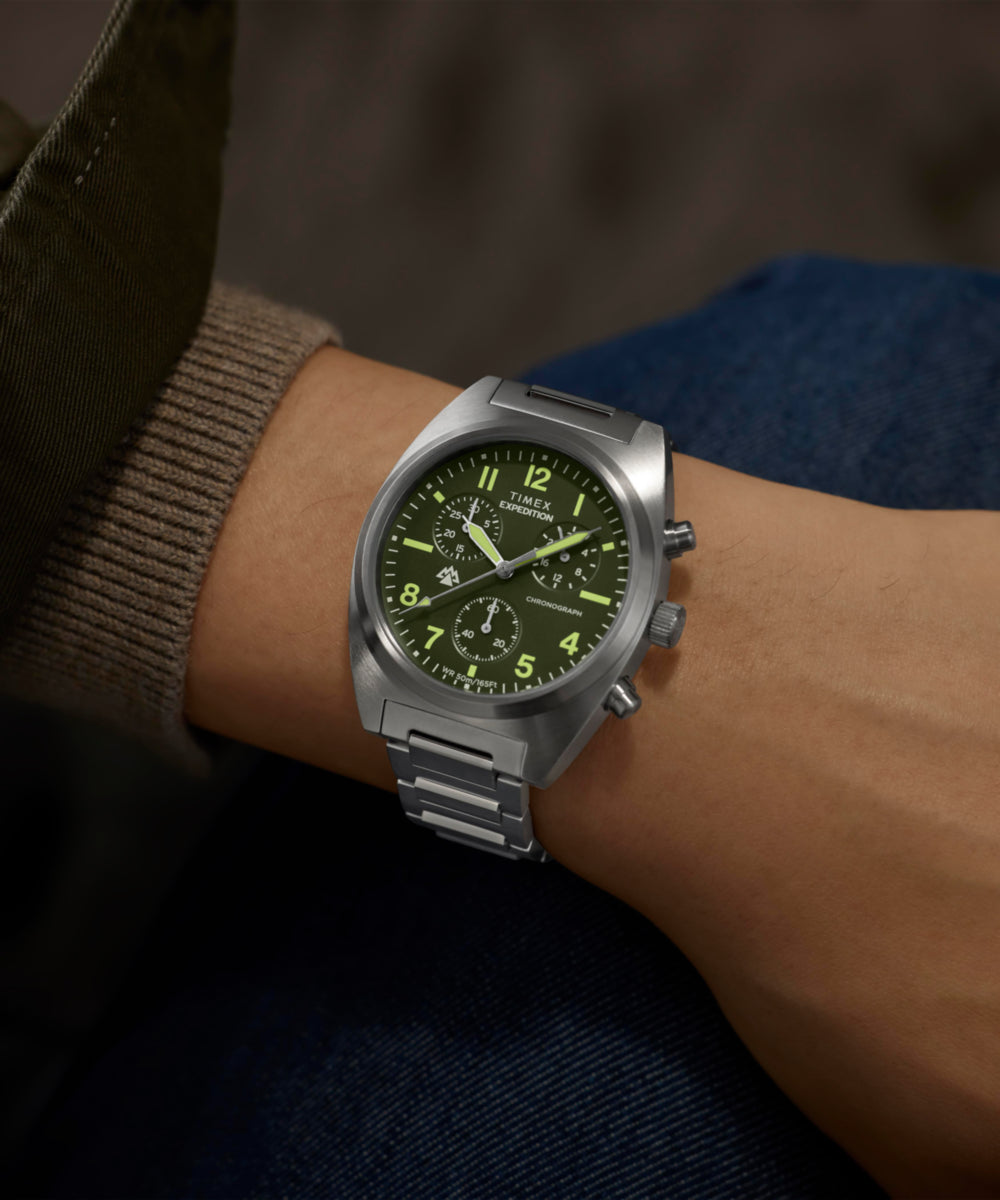 Expedition® Capstone Chronograph 41mm Stainless Steel Bracelet Watch, photo 2