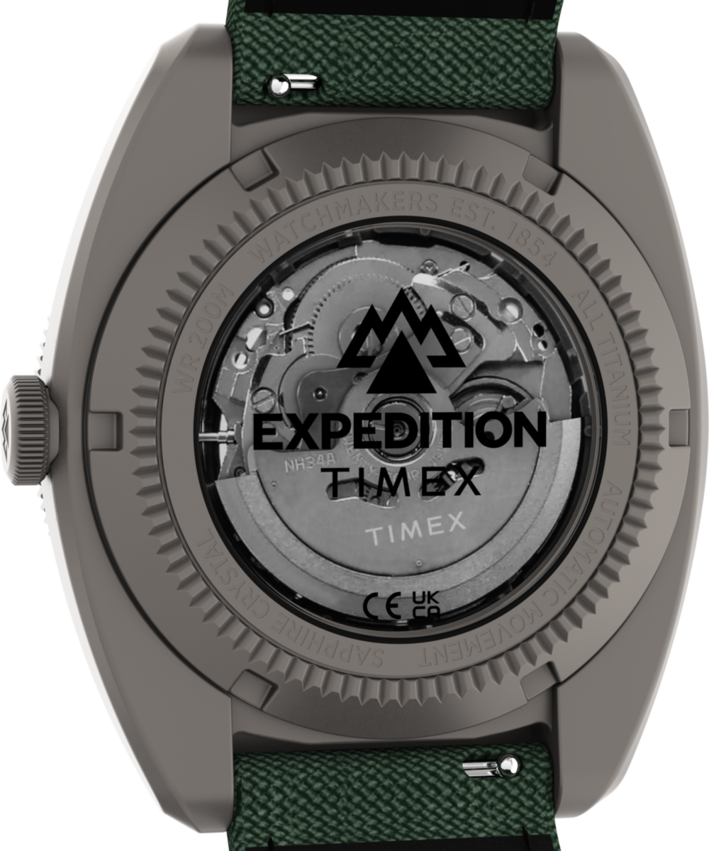 Expedition® Pioneer Titanium Automatic GMT 41mm Fabric Strap Watch, photo 5