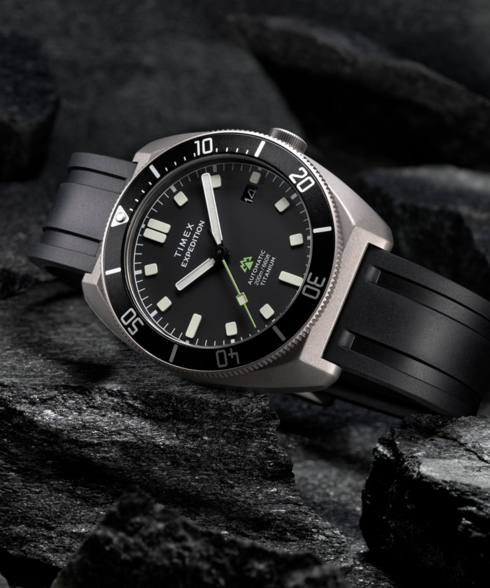 Expedition® Pioneer Titanium Automatic 41mm HNBR Synthetic Rubber Strap Watch, photo 7