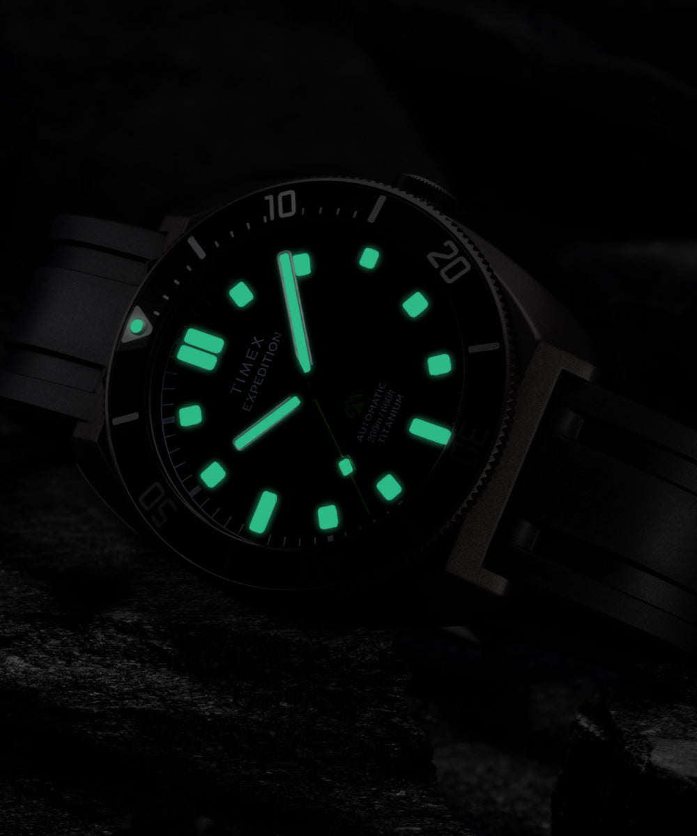 Expedition® Pioneer Titanium Automatic 41mm HNBR Synthetic Rubber Strap Watch, photo 9