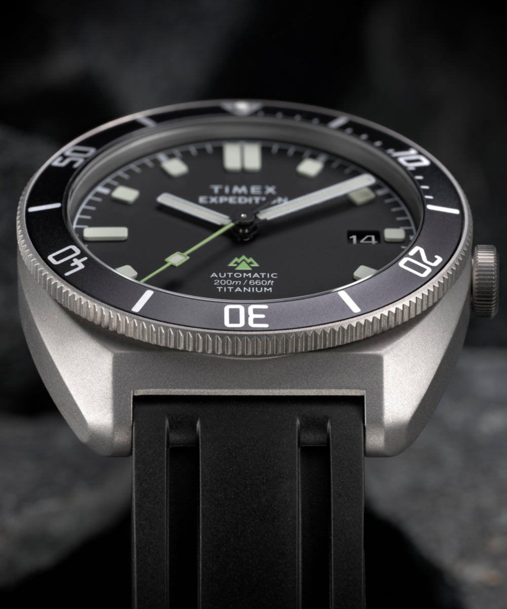Expedition® Pioneer Titanium Automatic 41mm HNBR Synthetic Rubber Strap Watch, photo 8