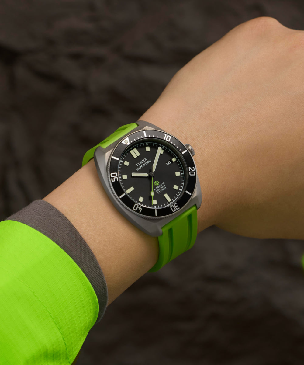 Expedition® Pioneer Titanium Automatic 41mm HNBR Synthetic Rubber Strap Watch, photo 2