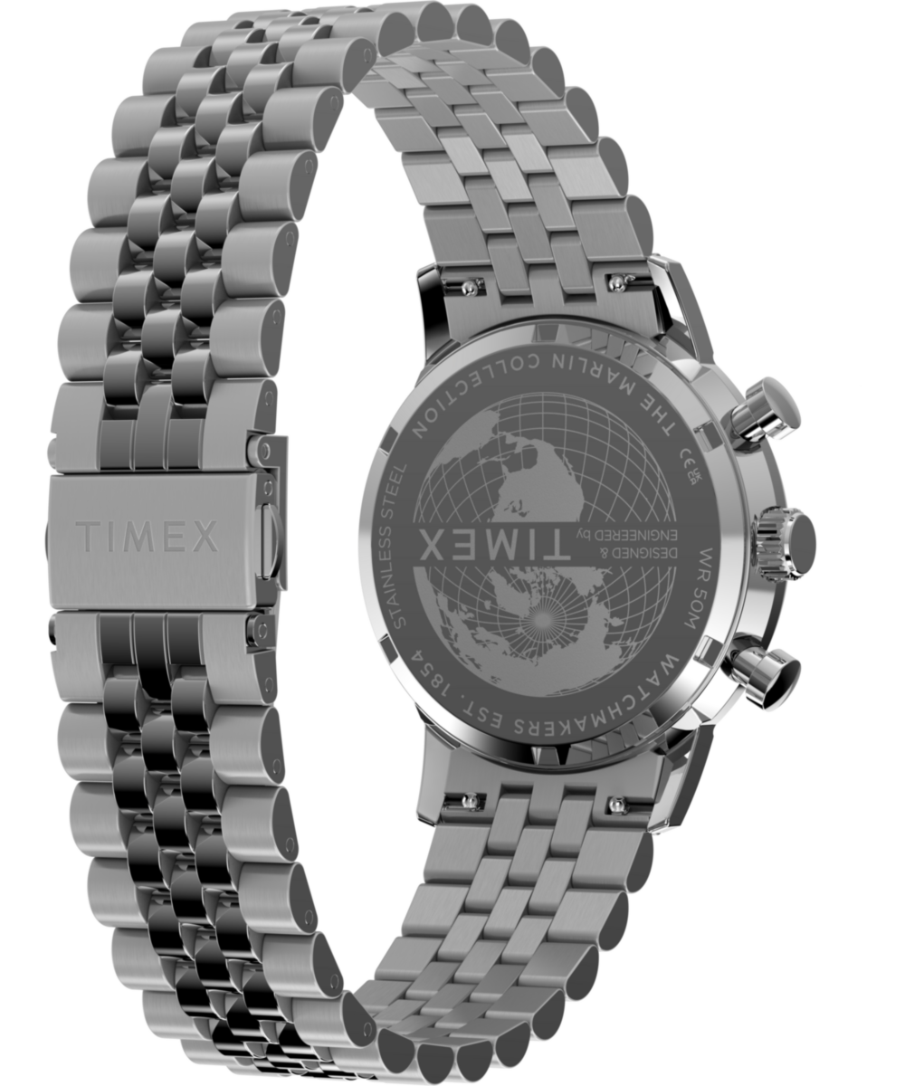 Marlin® Chronograph Tachymeter 40mm Stainless Steel Bracelet Watch, photo 5