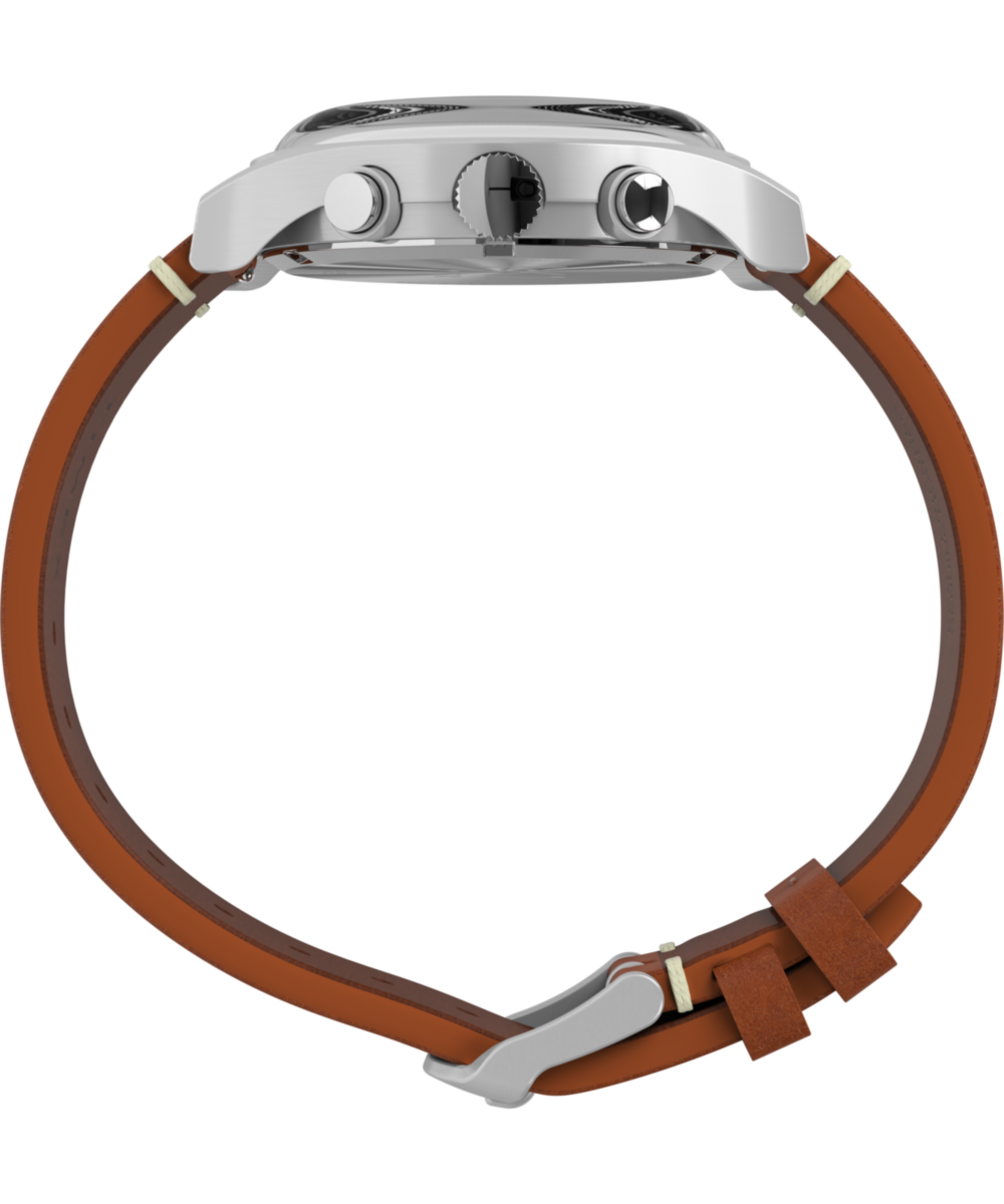 MK1 Chronograph 40mm Leather Strap Watch, photo 3