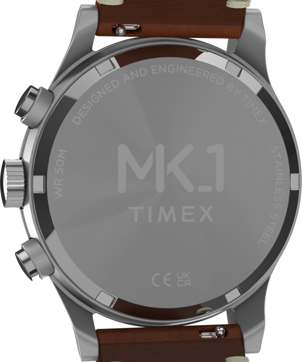 MK1 Chronograph 40mm Leather Strap Watch, photo 5