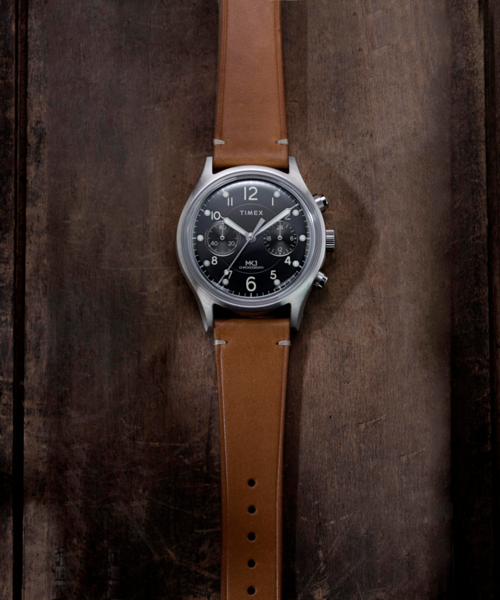 MK1 Chronograph 40mm Leather Strap Watch, photo 7