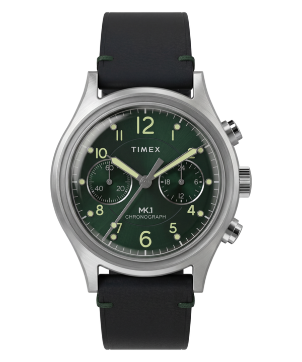 MK1® Chronograph 40mm Leather Strap Watch