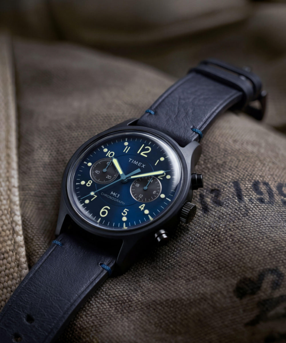 MK1® Chronograph 40mm Leather Strap Watch, photo 7