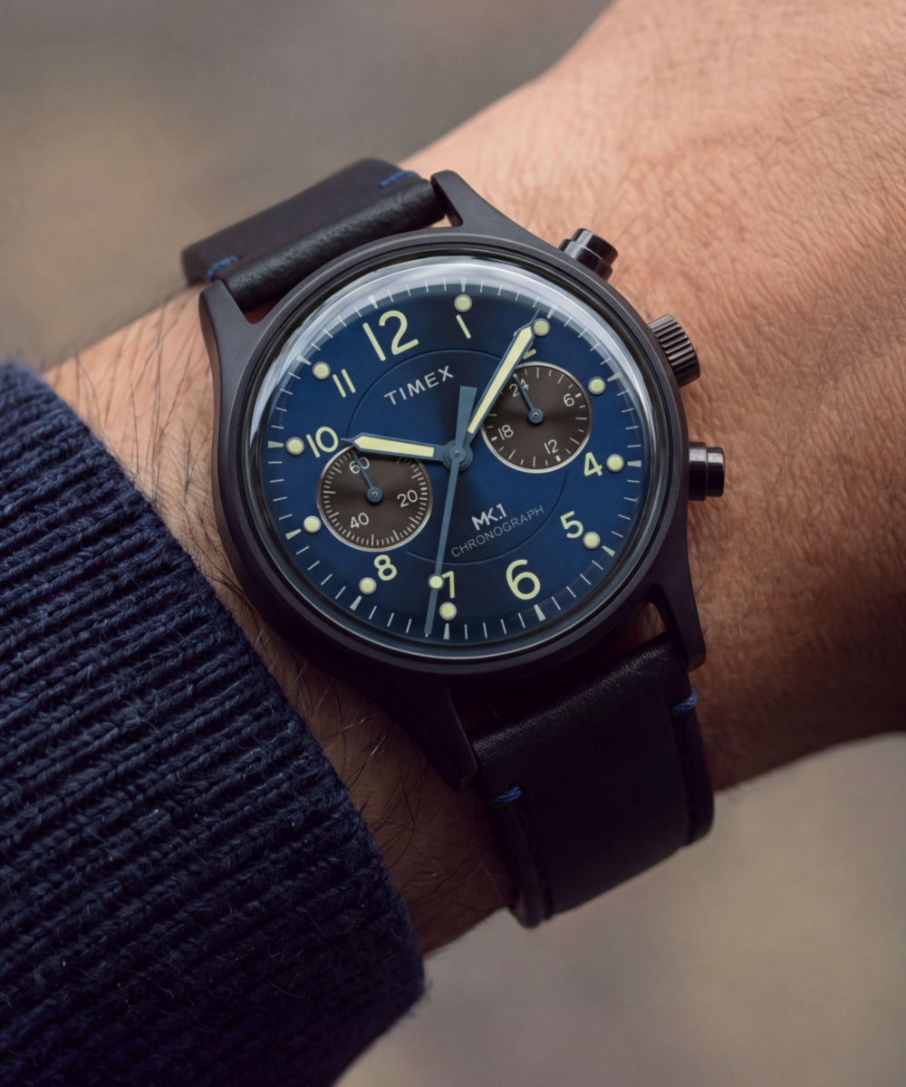 MK1® Chronograph 40mm Leather Strap Watch, photo 2