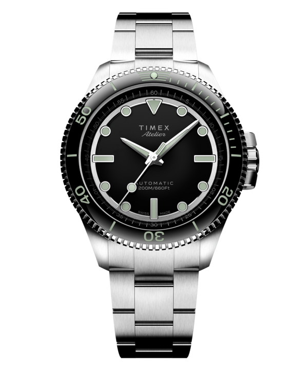 Timex Atelier Marine M1a 41mm Swiss Made Automatic Stainless Steel Bracelet