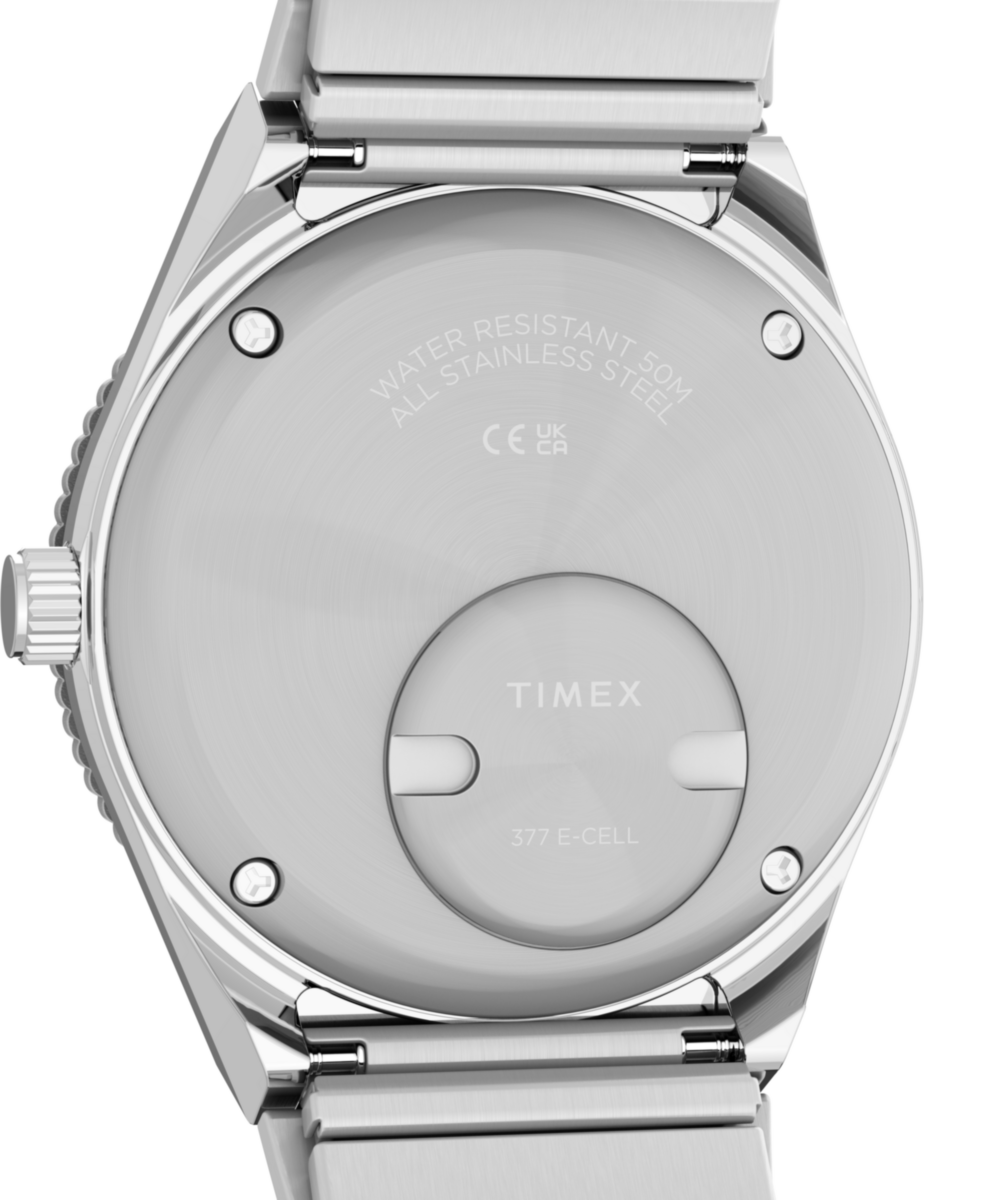 Q Timex® Mini 30mm Stainless Steel Expansion Band Watch, photo 5