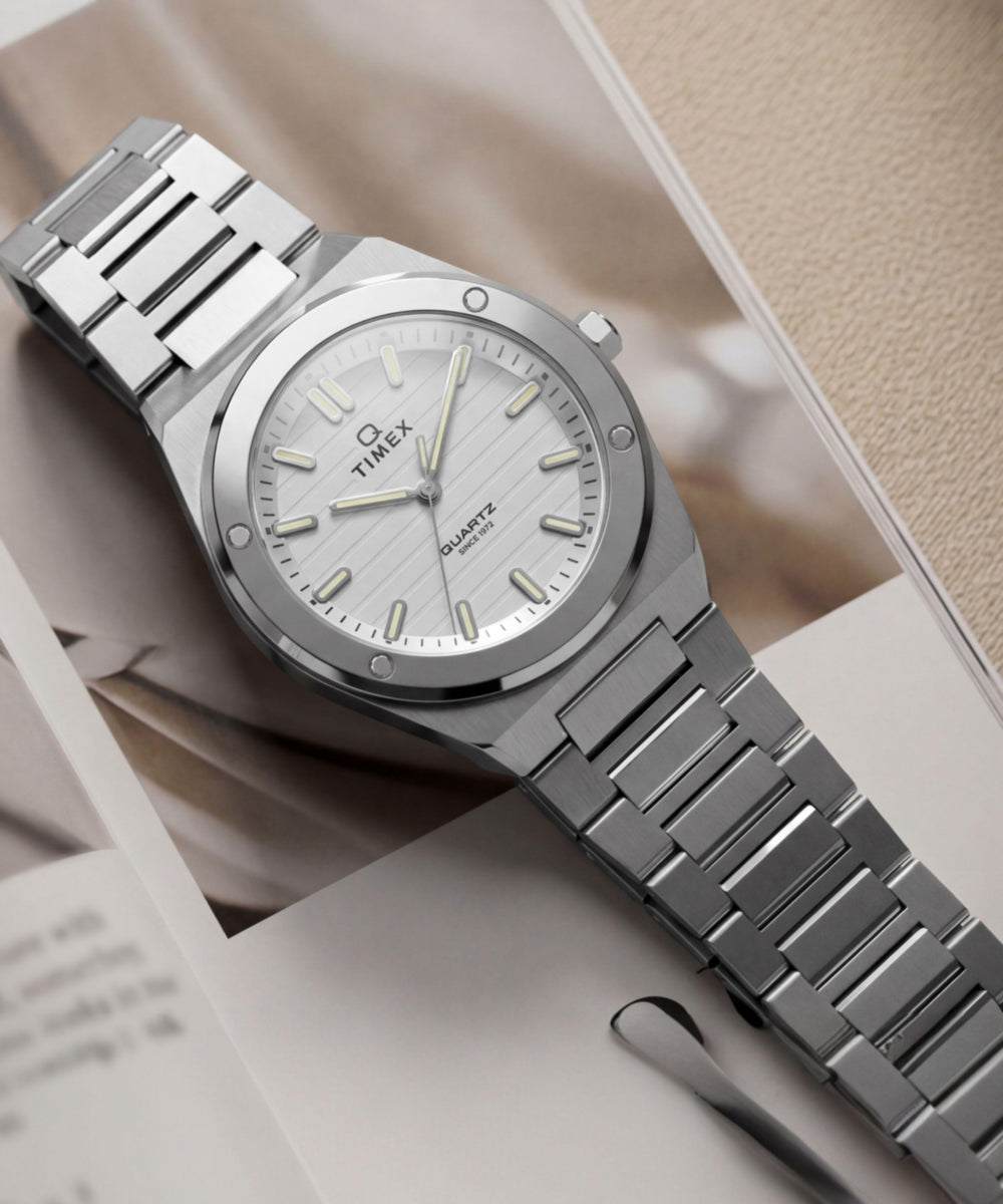 Q Timex Marbella 34mm Stainless Steel Bracelet Watch, photo 7
