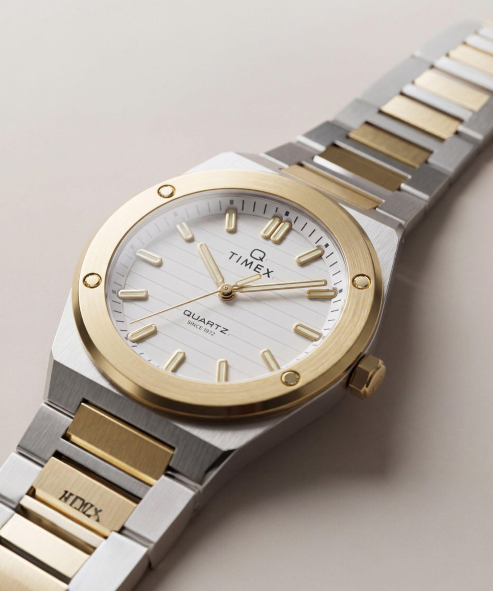 Q Timex Marbella 34mm Stainless Steel Bracelet Watch, photo 8