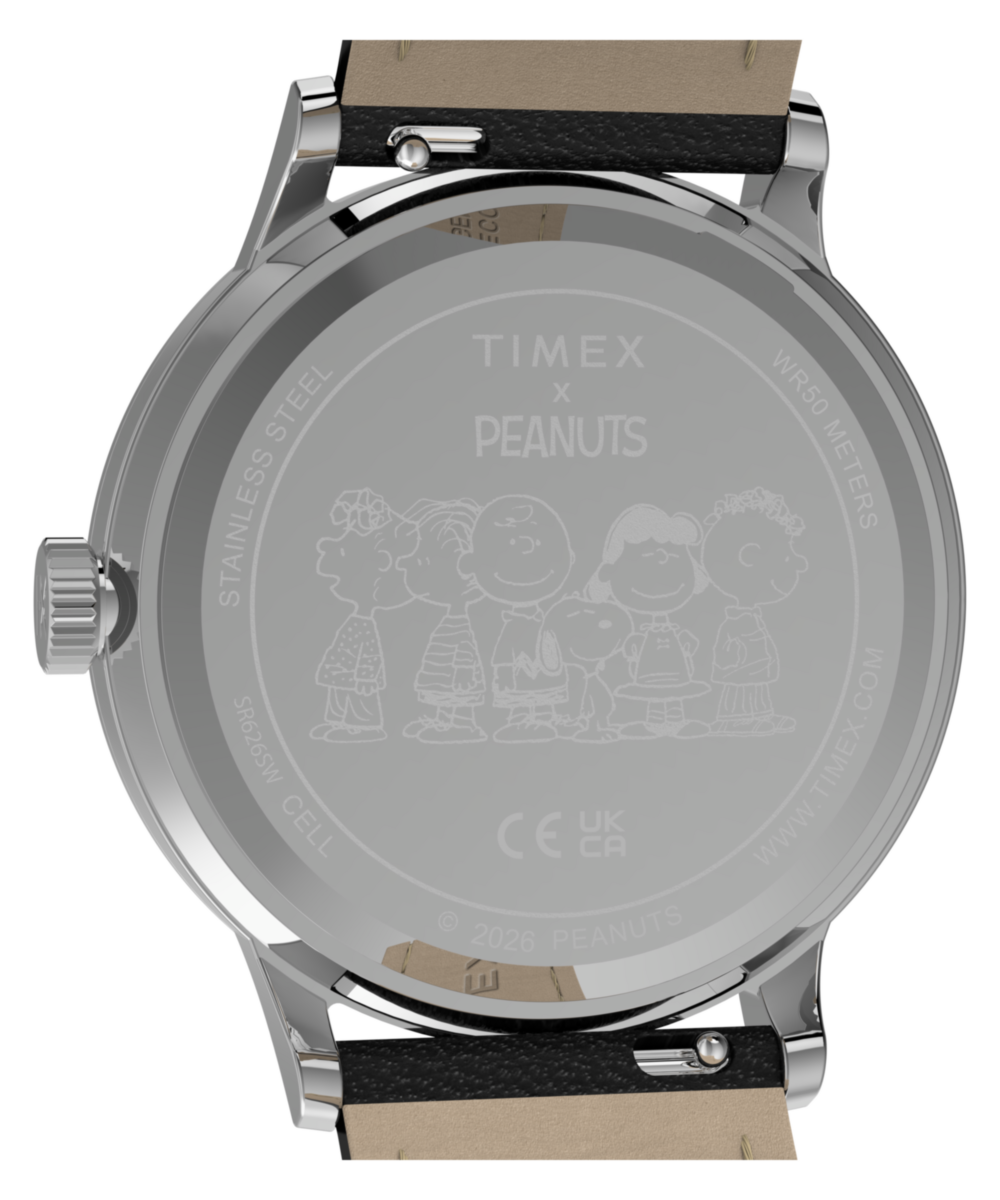 Peanuts® x Timex Waterbury Classic 40mm Leather Strap Watch, photo 5