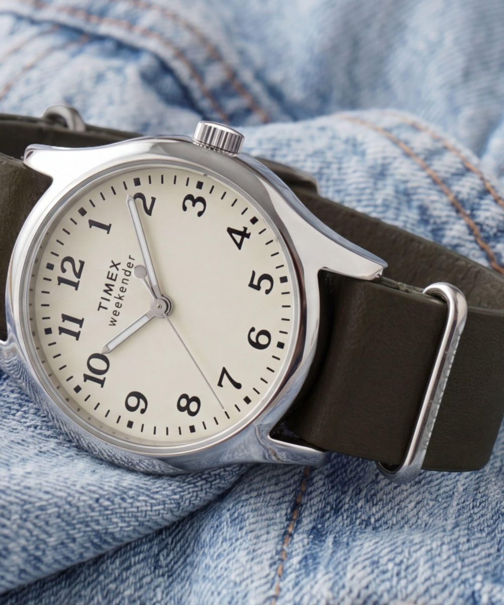 Timex Weekender® New England 34mm Leather Strap Watch, photo 8