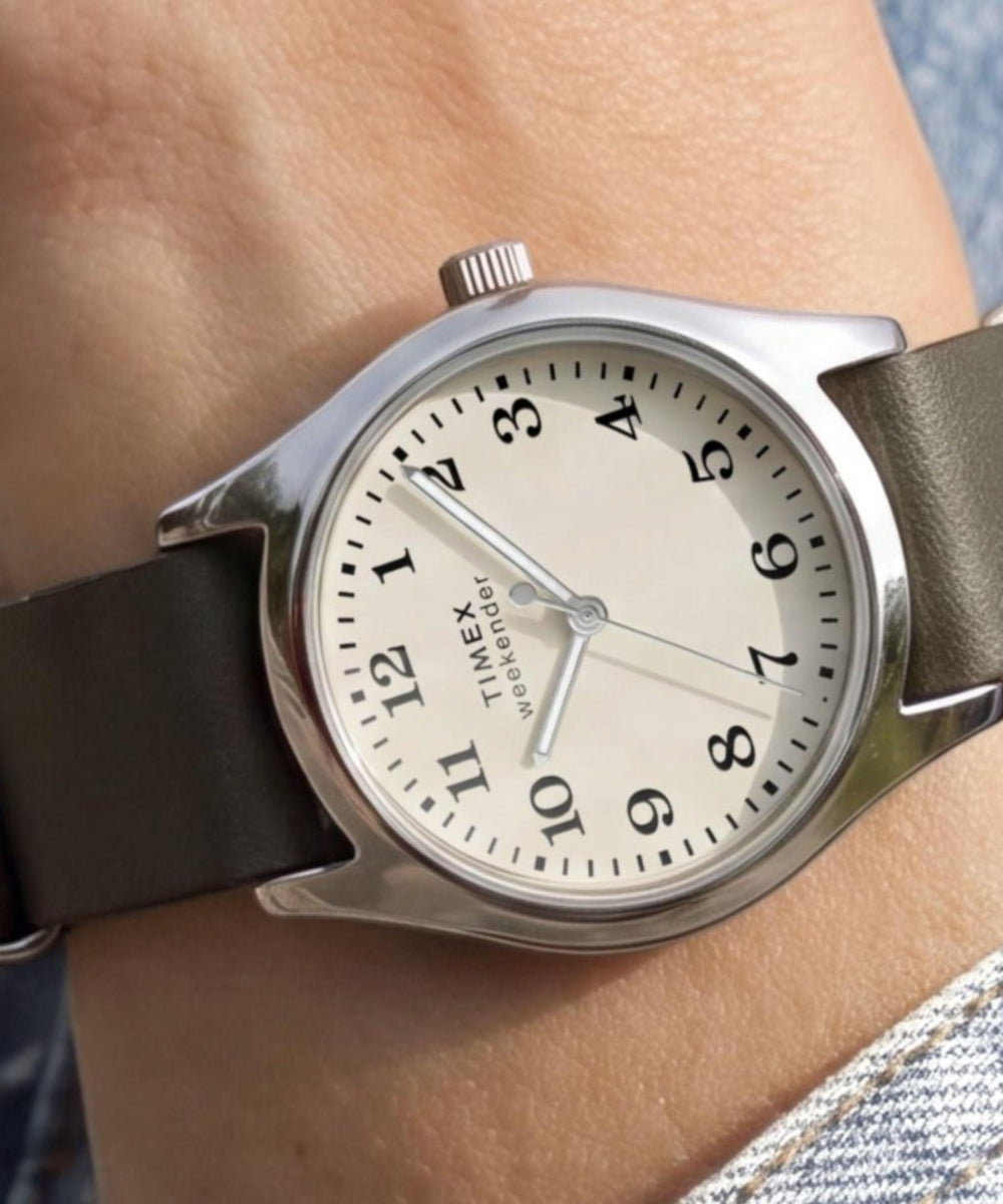 Timex Weekender® New England 34mm Leather Strap Watch, photo 2