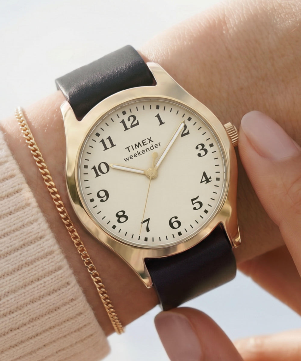 Timex Weekender® New England 34mm Leather Strap Watch, photo 2