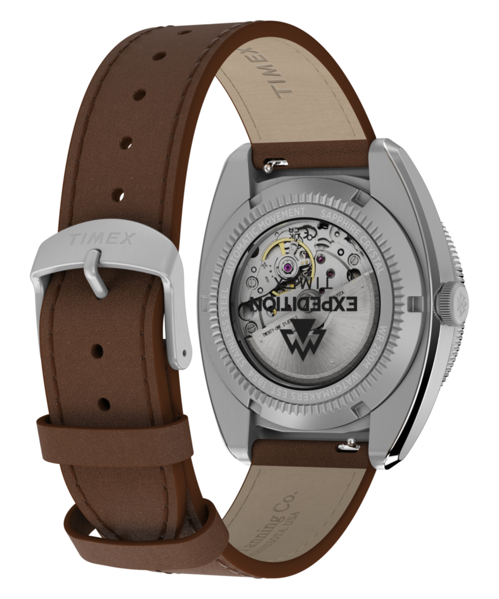 Expedition® Pioneer Automatic 41mm Leather Strap Watch, photo 6