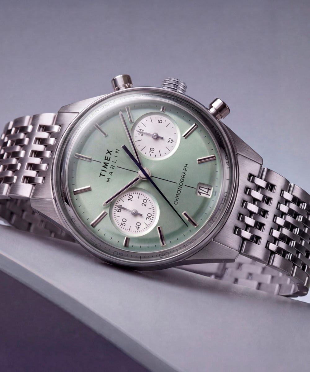 Marlin® Jet Chronograph 40mm Stainless Steel Bracelet Watch, photo 7
