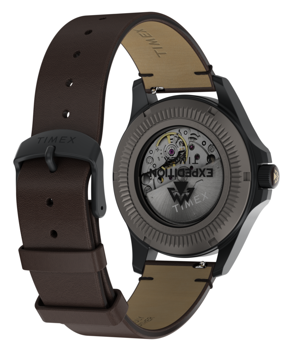Expedition® Field Post Titanium Automatic 41mm Leather Strap Watch, photo 6