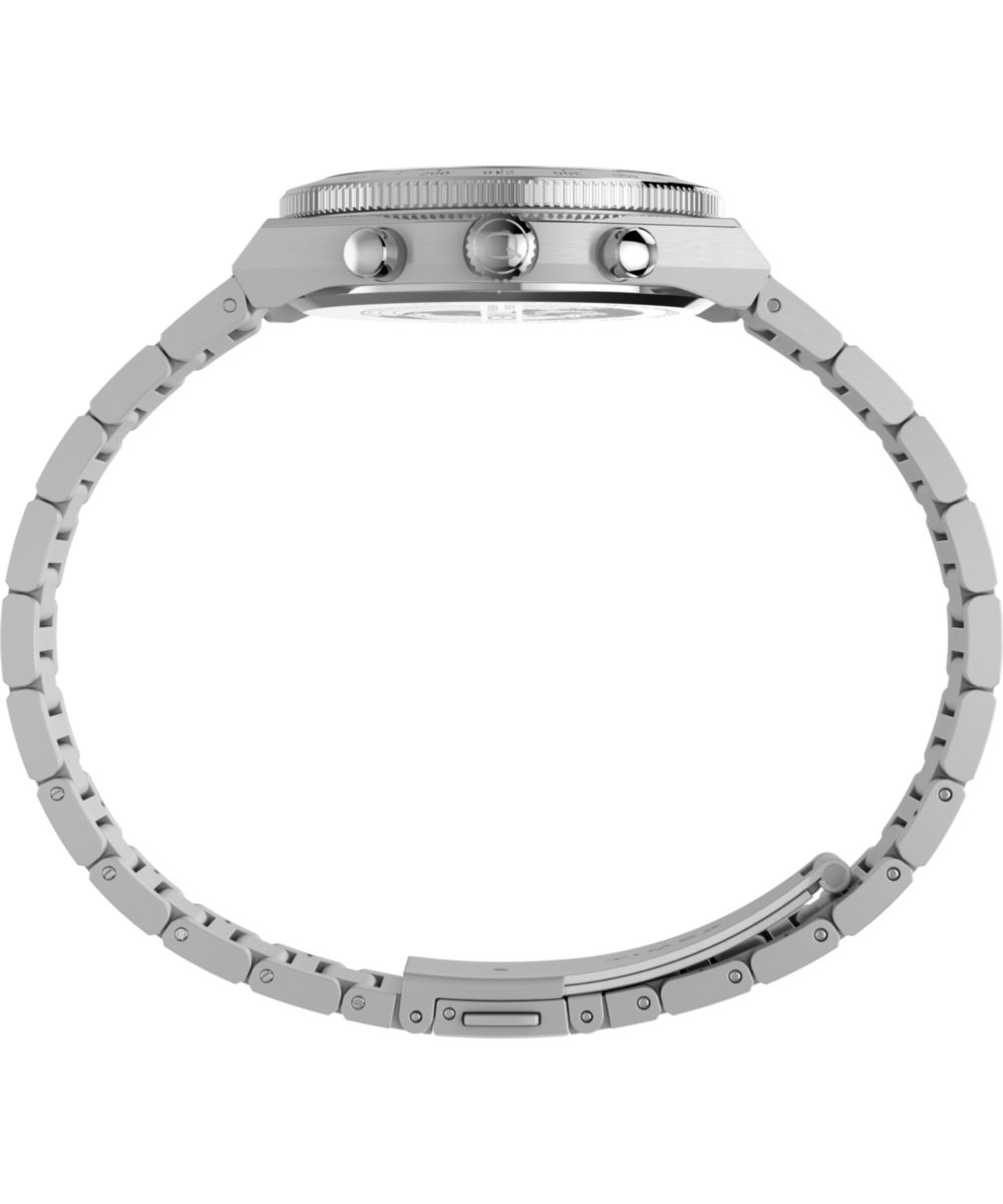 Q Timex Continental Chronograph 36mm Stainless Steel Bracelet Watch, photo 3