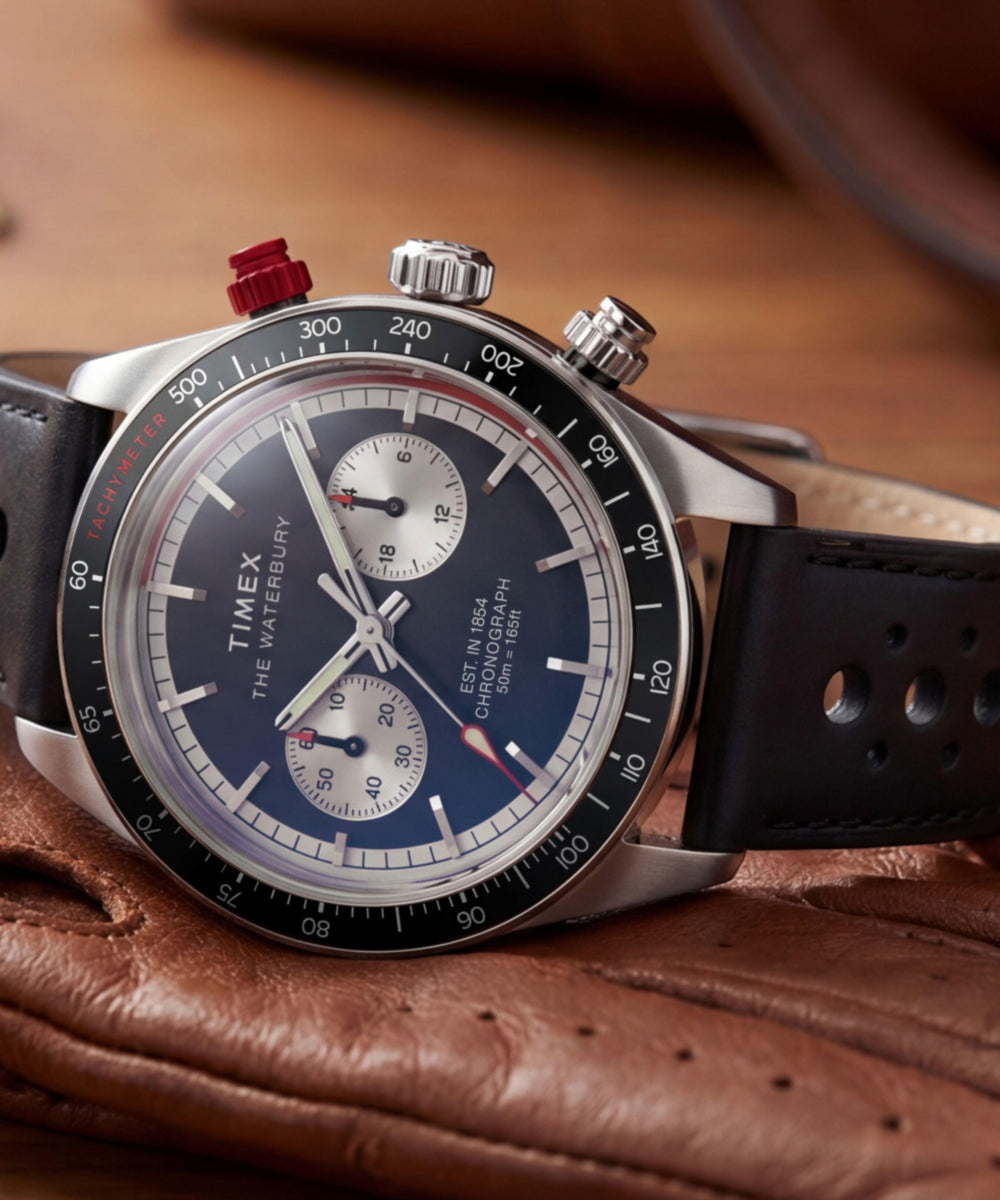 Waterbury Heritage Chronograph 39mm Leather Strap Watch, photo 7